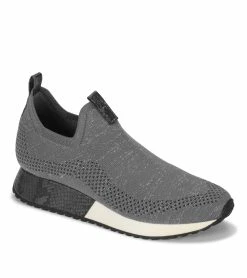 New 😍 Baretraps Pringer Slip On 👟 Sneaker (BT28530) Dark Grey ❤️