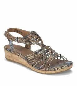 Top 10 🎁 Baretraps Areana Wedge 🩴 Sandal (BT28921) Saffron Multi Snake 👍