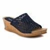 Best deal ⌛ Baretraps Flossey Wedge Slide 🩴 Sandal (BT24642) Dark Denim 😉