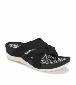 Best Pirce 👏 Baretraps Agatha Slide 🩴 Sandal (BT27894) Black/White Zebra 🧨