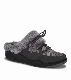 Discount 🤩 Baretraps Landon Clog Slipper (BT27612) Dark Grey Zebra 🔥