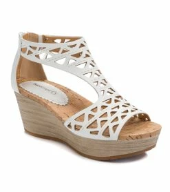 Budget 🥰 Baretraps Miriam Wedge 🩴 Sandal (BT25691) White 🎁