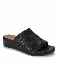 Deals 🧨 Baretraps Abey Wedge Slide 🩴 Sandal (BT28725) Black ⌛