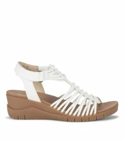 Brand new 🎁 Baretraps Cagney Wedge 🩴 Sandal (BT28693) White ❤️ -Cheap Sandals Store baretraps cagney wedge sandal bt28693 66130.1667331314