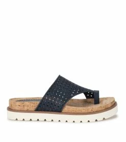 Flash Sale ✨ Baretraps Dallyce Slide 🩴 Sandal (BT28847) Navy Blue 🔔 -Cheap Sandals Store baretraps dallyce slide sandal bt28847 75918.1667327332