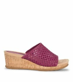 Flash Sale 🧨 Baretraps Flossey Wedge Slide 🩴 Sandal (BT28993) Magenta 😉 -Cheap Sandals Store baretraps flossey wedge slide sandal bt28993 81339.1669056549