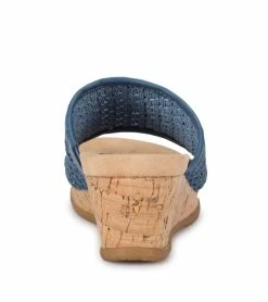 Brand new 🌟 Baretraps Flossey Wedge Slide 🩴 Sandal (BT28994) Ocean 👍 -Cheap Sandals Store baretraps flossey wedge slide sandal bt28994 70617.1667330803