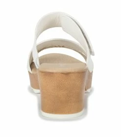 Promo ❤️ Baretraps Gigi Block Heel Slide 🩴 Sandal (BT29188) White 💯 -Cheap Sandals Store baretraps gigi block heel slide sandal bt29188 38385.1671653231