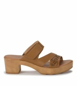 Hot Sale ❤️ Baretraps Gigi Block Heel Slide 🩴 Sandal (BT29189) Caramel 🧨 -Cheap Sandals Store baretraps gigi block heel slide sandal bt29189 47347.1671656549