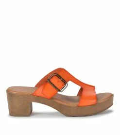 Promo 😉 Baretraps Gwenney Block Heel 🩴 Sandal (BT29190) Orange 🔔 -Cheap Sandals Store baretraps gwenney block heel sandal bt29190 18103.1666374949