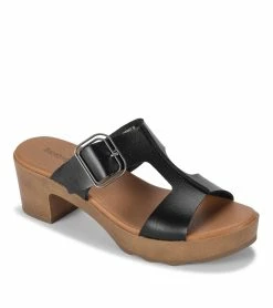 Budget ⭐ Baretraps Gwenney Block Heel 🩴 Sandal (BT29192) Black 👏