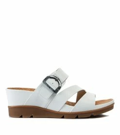 Buy ❤️ Baretraps Laralee Wedge Slide 🩴 Sandal (BT27075) White 🎉 -Cheap Sandals Store baretraps laralee wedge slide sandal bt27075 57899.1669063775
