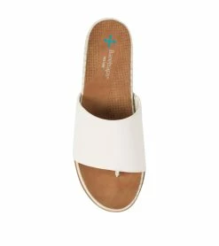 New 💯 Baretraps Leigha Wedge Slide 🩴 Sandal (BT29054) Cream ✨ -Cheap Sandals Store baretraps leigha wedge slide sandal bt29054 37117.1667329010