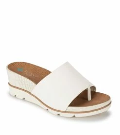 New 💯 Baretraps Leigha Wedge Slide 🩴 Sandal (BT29054) Cream ✨