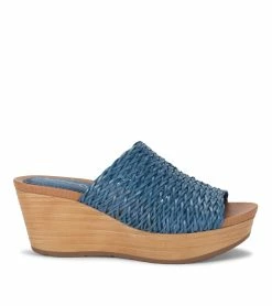 Flash Sale 🤩 Baretraps Macauley Wedge Slide 🩴 Sandal (BT29020) Ocean ⭐ -Cheap Sandals Store baretraps macauley wedge slide sandal bt29020 77376.1667330787
