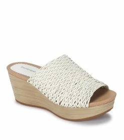 Brand new 🔔 Baretraps Macauley Wedge Slide 🩴 Sandal (BT29021) White 😀