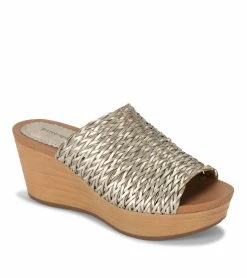 Deals 🔔 Baretraps Macauley Wedge Slide 🩴 Sandal (BT29024) Champagne ⭐