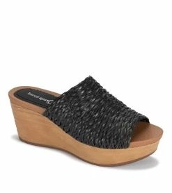 Wholesale 🎉 Baretraps Macauley Wedge Slide 🩴 Sandal (BT29026) Black ✔️