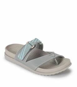Budget 🎁 Baretraps Narlie Slide 🩴 Sandal (BT29201) Light Grey ⭐