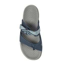 Promo 🥰 Baretraps Narlie Slide 🩴 Sandal (BT29202) Navy Blue Mesh 🔔 -Cheap Sandals Store baretraps narlie slide sandal bt29202 14451.1671651803
