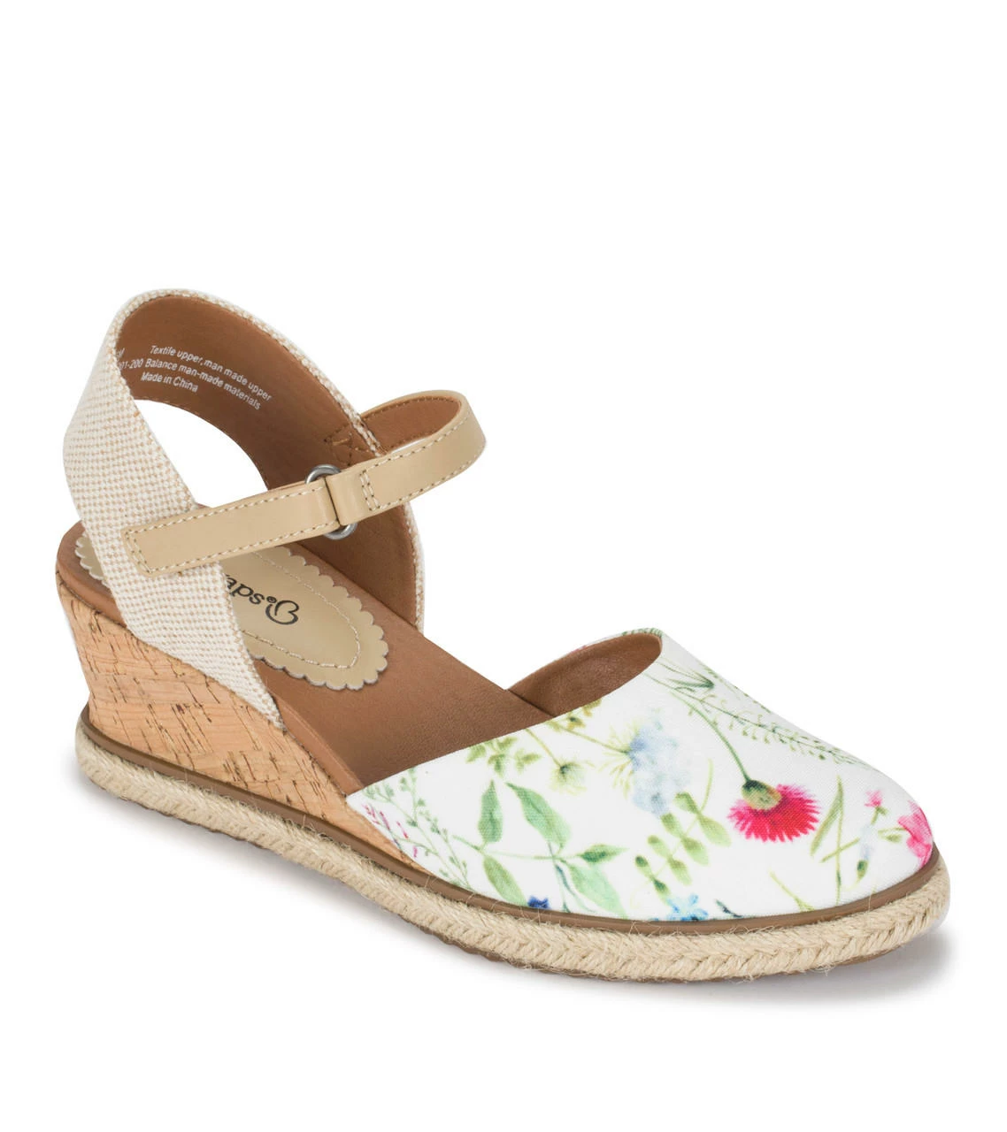 Discount βοΈ Baretraps Ocean Closed Toe Wedge π©΄ Sandal (BT28732) White Multi Flower Canvas β 3 Discount βοΈ Baretraps Ocean Closed Toe Wedge π©΄ Sandal (BT28732) White Multi Flower Canvas β