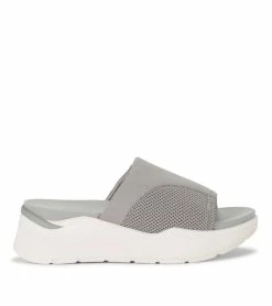 Best deal 🎉 Baretraps Whisper Platform Slide 🩴 Sandal (BT29102) Light Grey ❤️ -Cheap Sandals Store baretraps whisper platform slide sandal bt29102 68713.1671656797