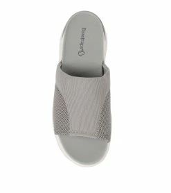 Best deal 🎉 Baretraps Whisper Platform Slide 🩴 Sandal (BT29102) Light Grey ❤️ -Cheap Sandals Store baretraps whisper platform slide sandal bt29102 79507.1671651326