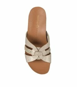 Deals 🔔 Baretraps Yadora Wedge Slide 🩴 Sandal (BT29197) Champagne 🛒 -Cheap Sandals Store baretraps yadora wedge slide sandal bt29197 46703.1667326990