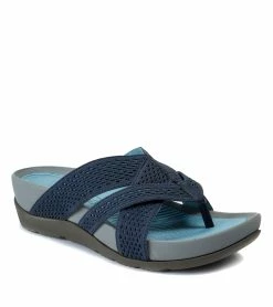 Best reviews of 😉 Baretraps Agatha Slide 🩴 Sandal (BT27018) Navy ⭐